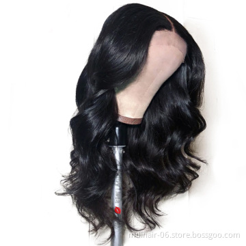 China Wholesale Vendors Unprocessed Virgin cuticle Aligned Hair Wig For Black Women 360 Human Hair Lace Frontal Wig